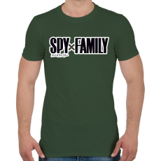 PRINTFASHION Spy x Family logó - Férfi póló - Katonazöld