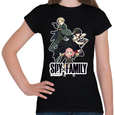 PRINTFASHION Spy x Family - Női póló - Fekete női póló