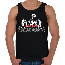PRINTFASHION Squad Goals - Férfi atléta - Fekete