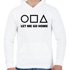 PRINTFASHION SQUID GAME 5 - Férfi kapucnis pulóver - Fehér férfi pulóver, kardigán