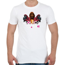 PRINTFASHION Squid game boss and soldiers 2 - Férfi póló - Fehér