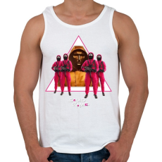 PRINTFASHION Squid game boss and soldiers - nyerd meg az életed - Férfi atléta - Fehér