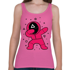 PRINTFASHION Squid Game Dab háromszög - Női atléta - Rózsaszín női trikó