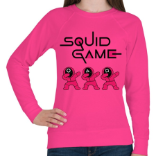 PRINTFASHION Squid Game Dab trio fekete - Női pulóver - Fukszia női pulóver, kardigán