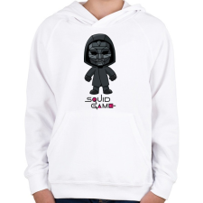 PRINTFASHION Squid Game Doll - Gyerek kapucnis pulóver - Fehér gyerek pulóver, kardigán