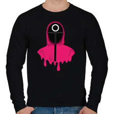 PRINTFASHION Squid Game Doll kör - Férfi pulóver - Fekete férfi pulóver, kardigán