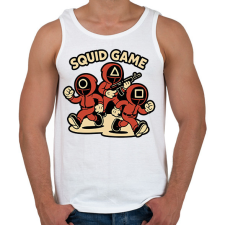 PRINTFASHION squid game - Férfi atléta - Fehér atléta, trikó