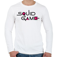 PRINTFASHION Squid Game - Férfi hosszú ujjú póló - Fehér