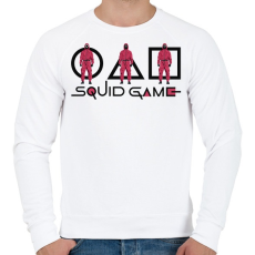 PRINTFASHION Squid Game - Férfi pulóver - Fehér