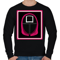 PRINTFASHION Squid Game - Férfi pulóver - Fekete