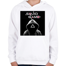 PRINTFASHION Squid Game - Gyerek kapucnis pulóver - Fehér