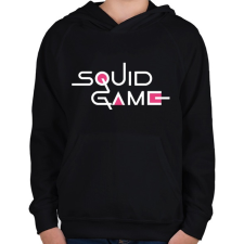 PRINTFASHION Squid Game - Gyerek kapucnis pulóver - Fekete gyerek pulóver, kardigán