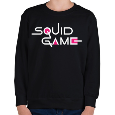 PRINTFASHION Squid Game - Gyerek pulóver - Fekete