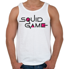 PRINTFASHION Squid Game - Logo - Férfi atléta - Fehér atléta, trikó