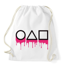 PRINTFASHION Squid game logo - Sportzsák, Tornazsák - Fehér tornazsák