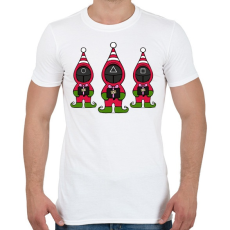 PRINTFASHION Squid Game Manók - Férfi póló - Fehér