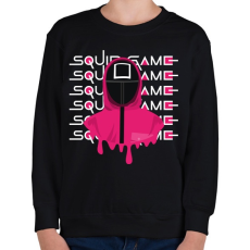 PRINTFASHION SQUID GAME - négyzet - Gyerek pulóver - Fekete