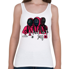 PRINTFASHION Squid Game - Női atléta - Fehér női trikó