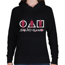PRINTFASHION Squid Game - Női kapucnis pulóver - Fekete női pulóver, kardigán
