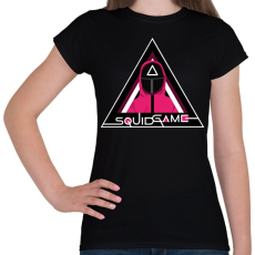 PRINTFASHION Squid Game - Női póló - Fekete