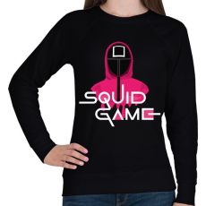 PRINTFASHION Squid Game - Női pulóver - Fekete