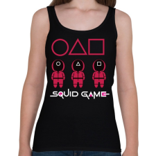 PRINTFASHION Squid game - nyerd meg az életed 04 - Női atléta - Fekete női trikó