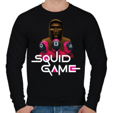 PRINTFASHION Squid game - Nyerd meg az életed 06 - Férfi pulóver - Fekete férfi pulóver, kardigán
