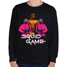 PRINTFASHION Squid game - Nyerd meg az életed art 12 - Gyerek pulóver - Fekete gyerek pulóver, kardigán