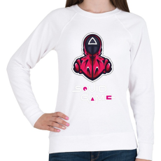 PRINTFASHION Squid game - Nyerd meg az életed N8 - Női pulóver - Fehér