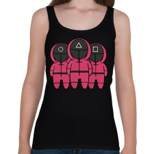 PRINTFASHION Squid Game - Nyerd meg az életed - Női atléta - Fekete női trikó