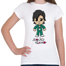 PRINTFASHION Squid Game - Player 456 Seong Gi-hun - Női póló - Fehér női póló