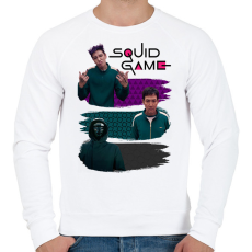 PRINTFASHION Squid Game Season 2 - Férfi pulóver - Fehér