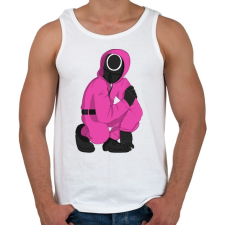 PRINTFASHION Squid Game Soldier - Férfi atléta - Fehér atléta, trikó