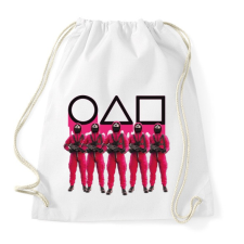 PRINTFASHION Squid game soldiers 3 - Sportzsák, Tornazsák - Fehér tornazsák