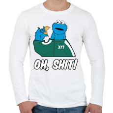 PRINTFASHION Squid Game - Sütiszörny - Férfi hosszú ujjú póló - Fehér