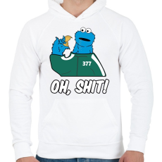 PRINTFASHION Squid Game - Sütiszörny - Férfi kapucnis pulóver - Fehér