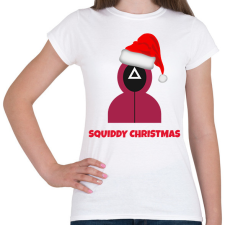 PRINTFASHION SQUIDDY CHRISTMAS - Női póló - Fehér női póló