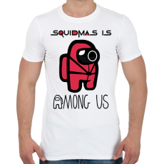 PRINTFASHION SquidMas is Among Us - Férfi póló - Fehér