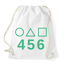 PRINTFASHION Squit game 456 - Sportzsák, Tornazsák - Fehér tornazsák