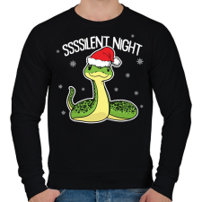 PRINTFASHION Ssssilent night - Férfi pulóver - Fekete férfi pulóver, kardigán