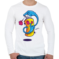 PRINTFASHION ssssshhhh - Férfi hosszú ujjú póló - Fehér