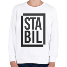 PRINTFASHION Stabil - Gyerek pulóver - Fehér
