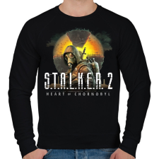PRINTFASHION Stalker 2 - Férfi pulóver - Fekete férfi pulóver, kardigán