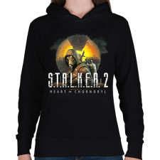 PRINTFASHION Stalker 2 - Női kapucnis pulóver - Fekete női pulóver, kardigán
