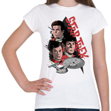 PRINTFASHION Star Trek - Női póló - Fehér női póló