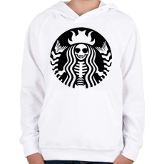 PRINTFASHION Stardeath - Gyerek kapucnis pulóver - Fehér