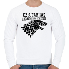 PRINTFASHION Stark születésnap  - Férfi pulóver - Fehér