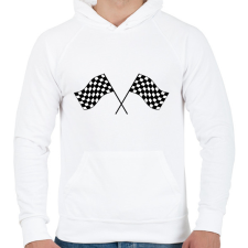 PRINTFASHION Start - Férfi kapucnis pulóver - Fehér férfi pulóver, kardigán