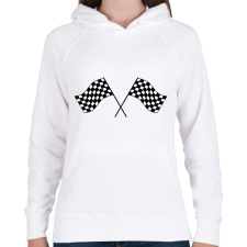 PRINTFASHION Start - Női kapucnis pulóver - Fehér női pulóver, kardigán
