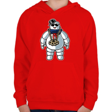 PRINTFASHION Stay dope - Gyerek kapucnis pulóver - Piros gyerek pulóver, kardigán